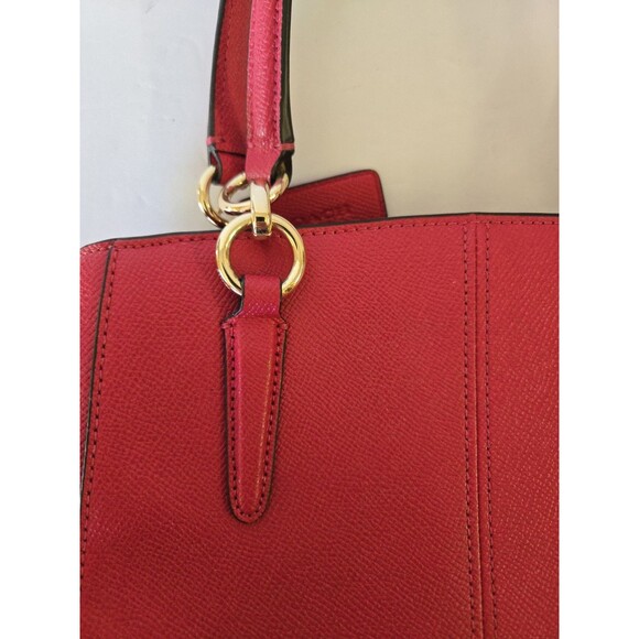 Coach Minetta Crossgrain Leather Purse Pink F57847 GUC Missing Shoulder Strap - Picture 7 of 9